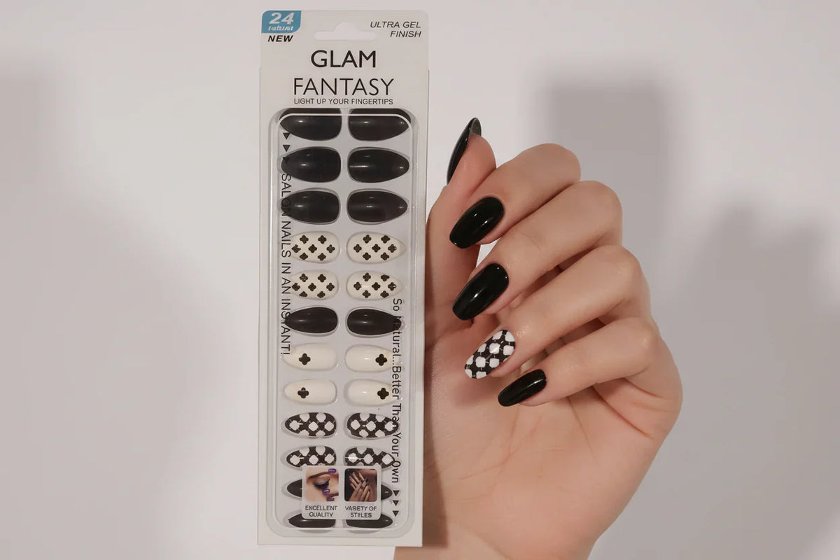 Glam Fantasy Light Up Your Fingertips Press-On Nails – Salon Quality Artificial Nail Set