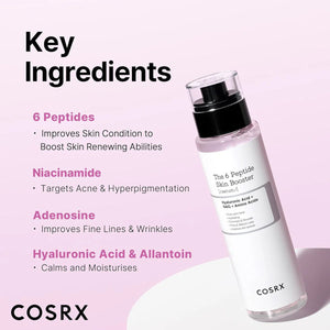 6 peptide skin booster, anti aging k beauty serum, hydrating skin booster cosrx, firming facial serum, korean skincare anti aging, collagen boosting serum, cosrx skin booster, glowing skin serum, fine line treatment skincare  -Makeup Stash Pakistan