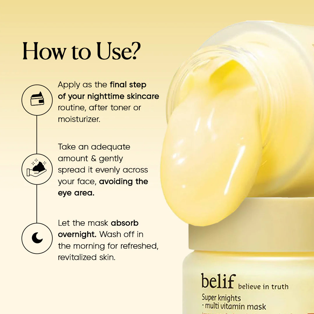  Multi vitamin Mask, Brightening , Overnight,  Vitamin Sleeping Mask, Radiant Skin, Makeup Stash Pakistan