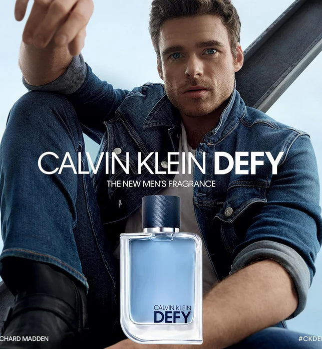 CK Defy Men Eau de Toilette 100ml – Fresh, Modern Woody Masculine Fragrance