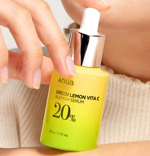 Green Lemon Vita C Blemish Serum, Vitamin C Serum 20g, Brightening Serum, Dark Spot Serum, Lemon Extract Serum, Blemish Control Serum, Hyperpigmentation Treatment, Antioxidant Vitamin C, Hydrating Vitamin C Serum, Korean Skincare Serum, Radiance Boosting Serum, Daily Vitamin C - Makeup Stash Pakistan