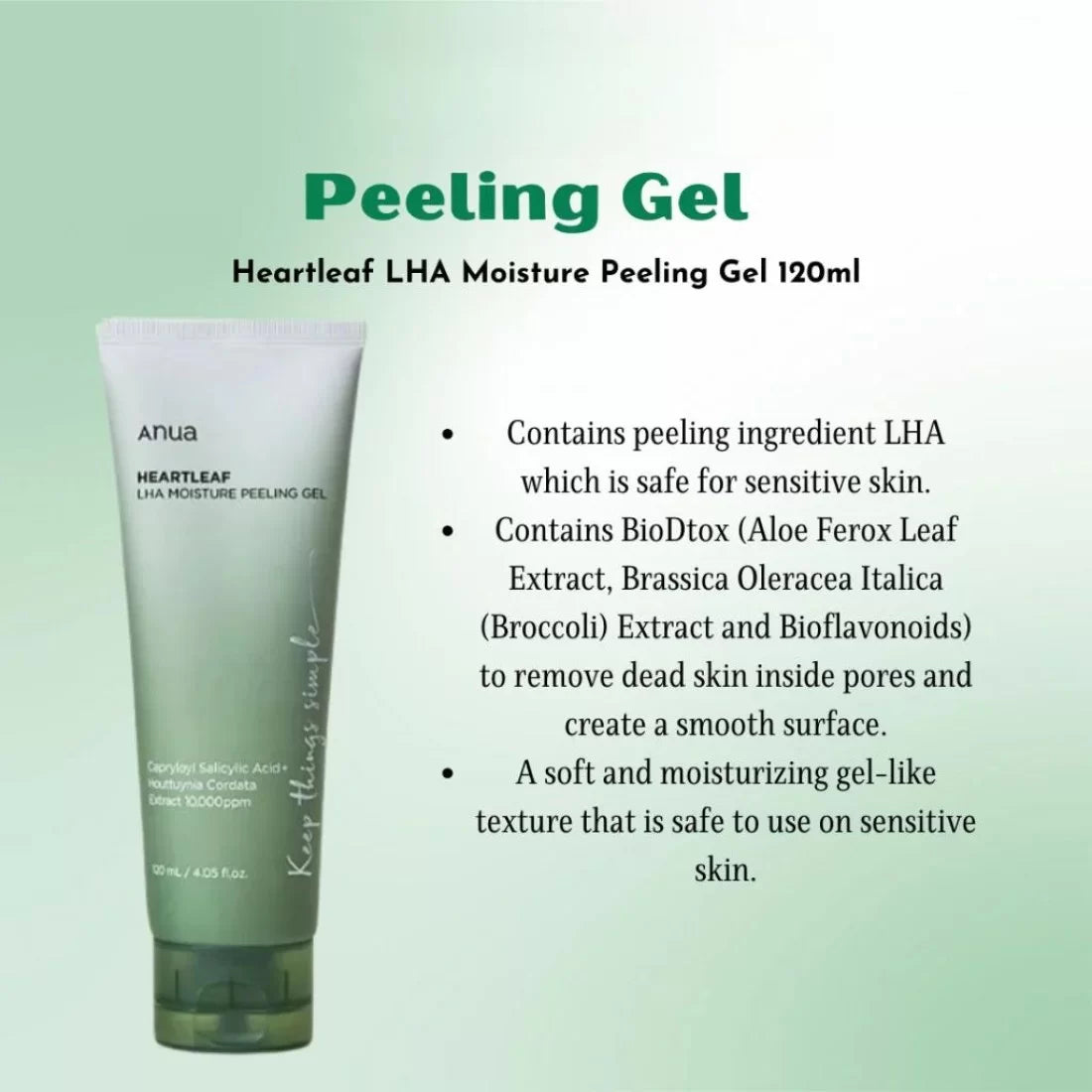 Anua,Peeling Gel,Exfoliating Gel,Hydrated Skin,korean peeling gel,Makeupstashpk