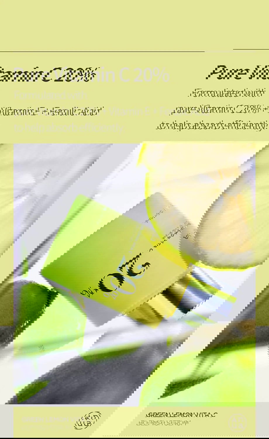 Anua Green Lemon Vita C Blemish Serum 20g - Makeup Stash Pakistan