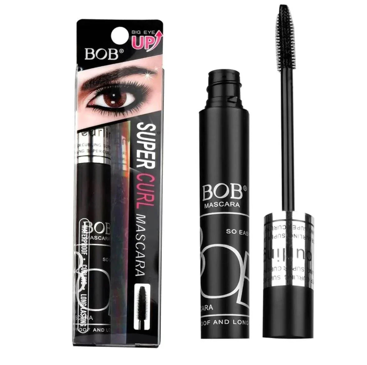 BOB Super Curl Black Mascara – Long-Lasting Volumizing & Curling Lash Mascara