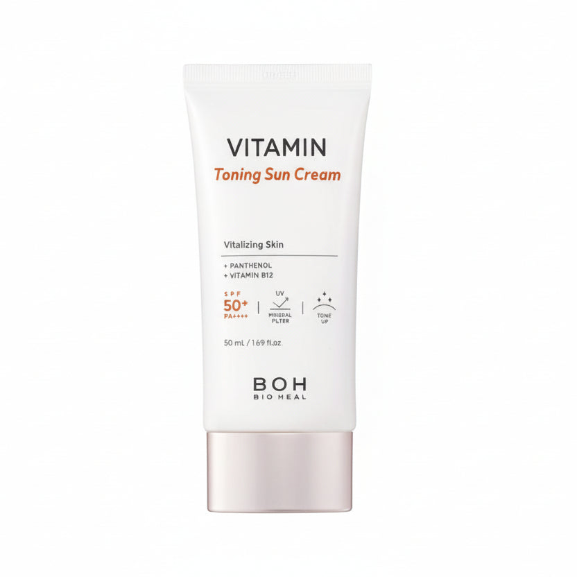 Vitamin Sun Cream, Tone Up Sunscreen, SPF50 PA++++, Korean Sunscreen, Brightening Sunscreen, Glow Sunscreen, Lightweight SPF, Daily Sun Protection, Face Sunscree- Makeup Stash Pakistan