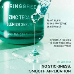 BRINGGREEN Zinc TECA Serum, acne serum, blemish treatment serum, anti acne skincare, centella serum, zinc PCA serum, redness relief serum, Korean skincare serum,Makeupstashpk