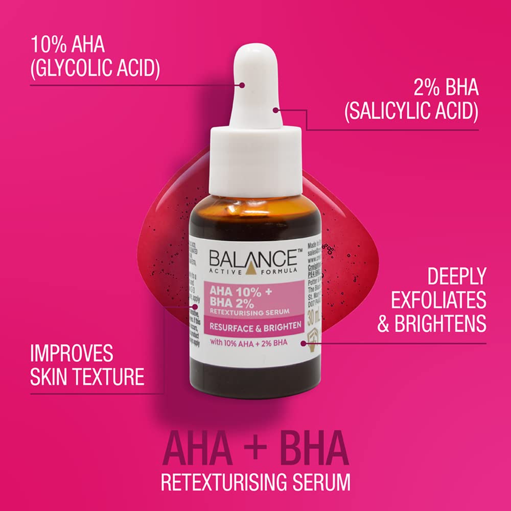 Balance AHA 10% BHA 2% Balance & Brightening Serum - Makeup Stash Pakistan