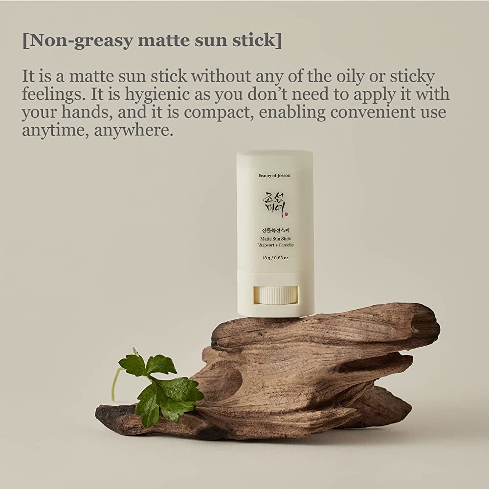 Beauty Of Joseon Matte Sun Stick: Mugwort+Camelia SP50++ 18g - Makeup Stash Pakistan