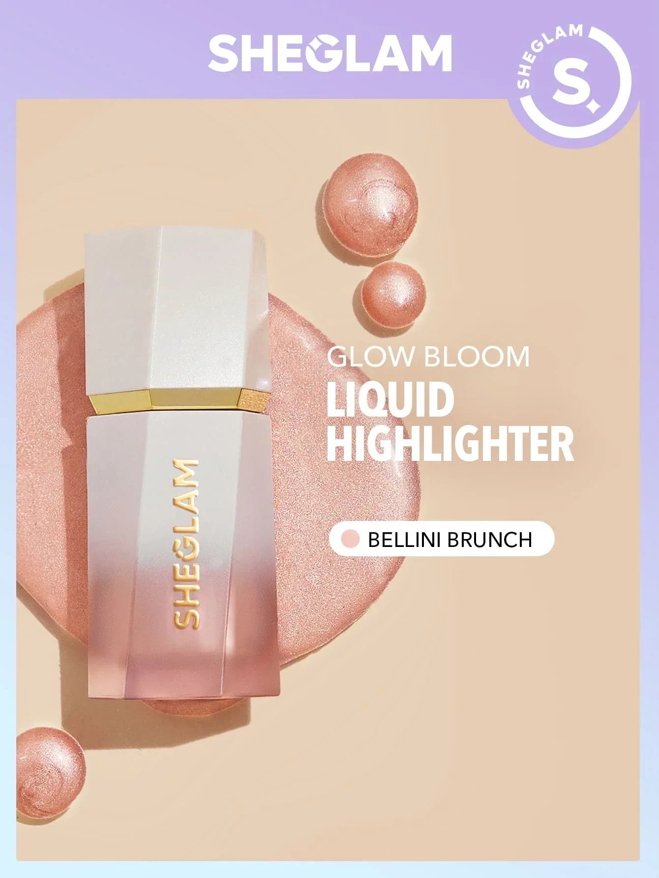 Sheglam Liquid Glow Bloom Liquid Highlighter Bellini Brunch | Makeupstash Pakistan