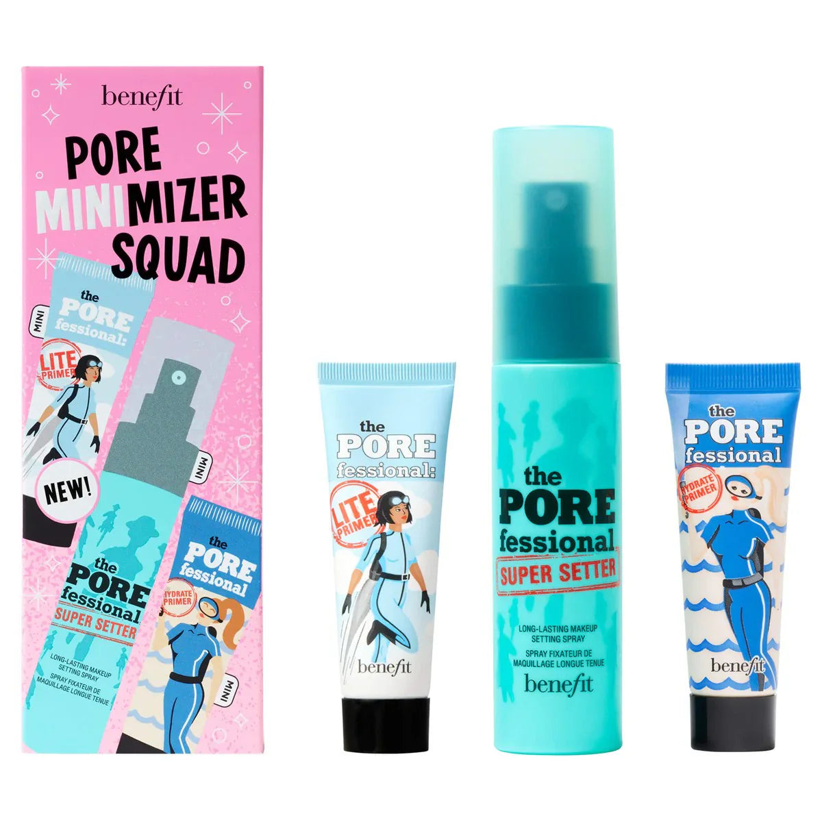 Benefit Pore Minimizer Squad Trio Set – POREfessional Primer & Pore Care Kit