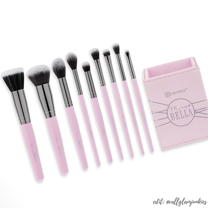 Bh Cosmetics 9 Piece Makeup Brushes Set Bella - Makeup Stash Pakistan