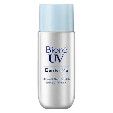 Biore - UV Barrier Me Mineral Gentle Milk SPF 50 PA+++ 50ml - Makeup Stash Pakistan
