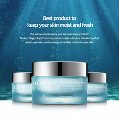AQUA CREAM, Cooling Effect , Light Weight Texture, Hypoallergenic , Soothing ,  Wrinkle Care Cream , Niacinamide Makeupstashpk