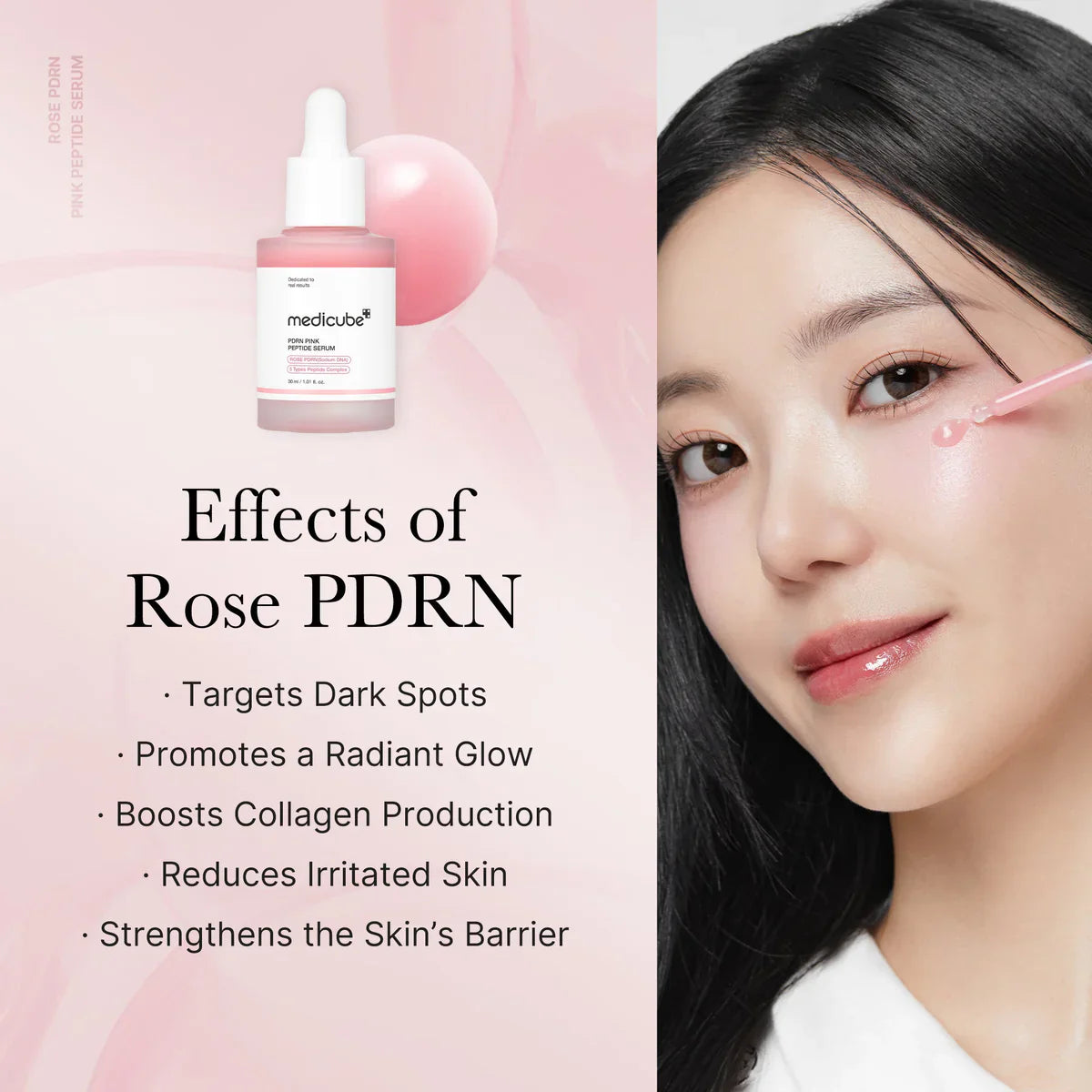 Medicube – PDRN Pink Peptide Serum 30ml - Makeup Stash Pakistan
