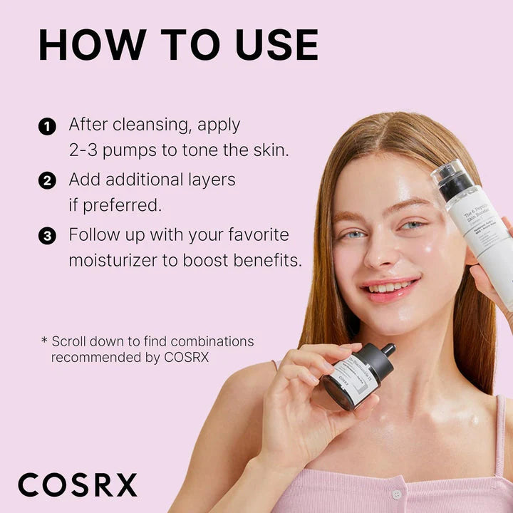 6 peptide skin booster, anti aging k beauty serum, hydrating skin booster cosrx, firming facial serum, korean skincare anti aging, collagen boosting serum, cosrx skin booster, glowing skin serum, fine line treatment skincare  -Makeup Stash Pakistan