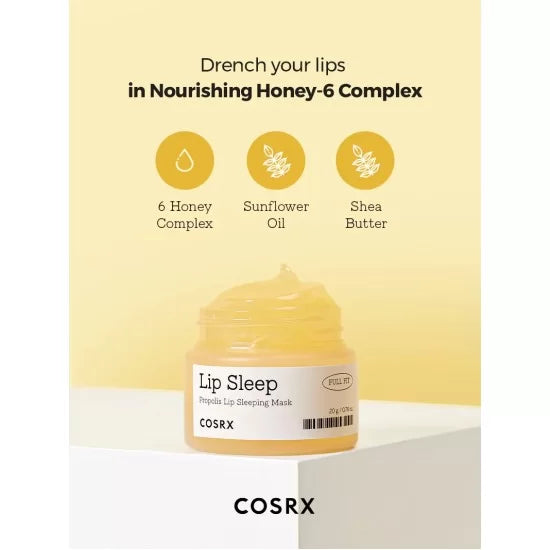 Cosrx - Lip Sleep - Full Fit Propolis Lip Sleeping Mask 20g - Makeup Stash Pakistan