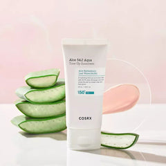 COSRX Aloe 54.2 Aqua Tone-up Sunscreen SPF 50+ PA++++  50ml-Makeup Stash Pakistan