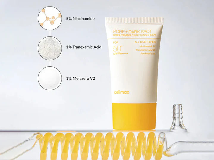 Celimax - Pore+Dark Spot Brightening Care Sunscreen 50ml-Makeup Stash Pakistan