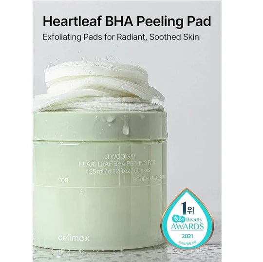 Exfoliating toner pads, Salicylic acid pads, Acne treatment pads, Korean Skincare Exfoliator, Pore Cleansing pads, Blackhead Removal pads, Oily Skin Exfoliating pads, Gentle Chemical Exfoliation, Heartleaf skincare - Makeup Stash Pakistan