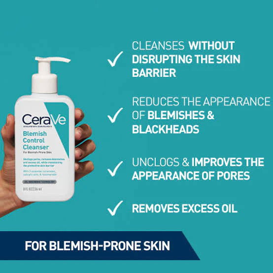 Cerave Blemish Control Cleanser 236 ML - Makeup Stash Pakistan