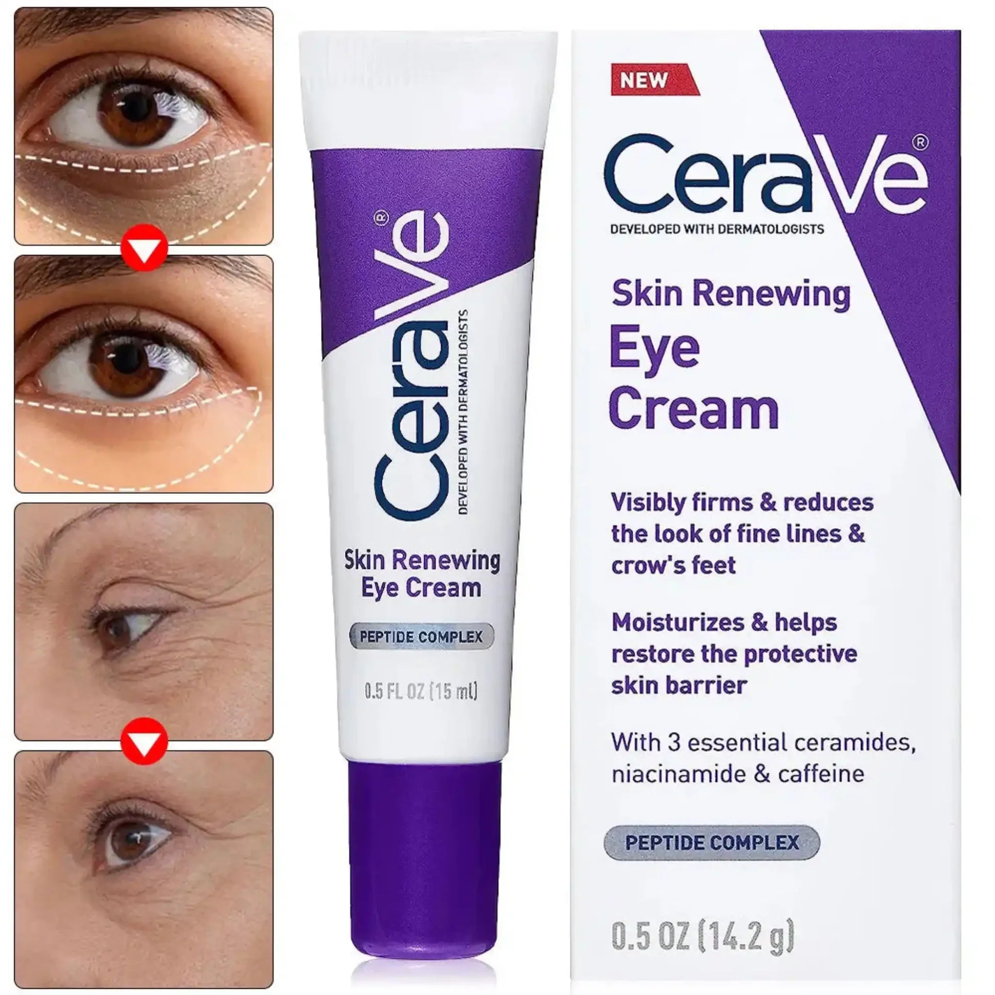 Reduces dark circles, Puffiness & Winkles, Hydrating and Firming Cream,  Under-eye skin - Makeup Stash Pakistan