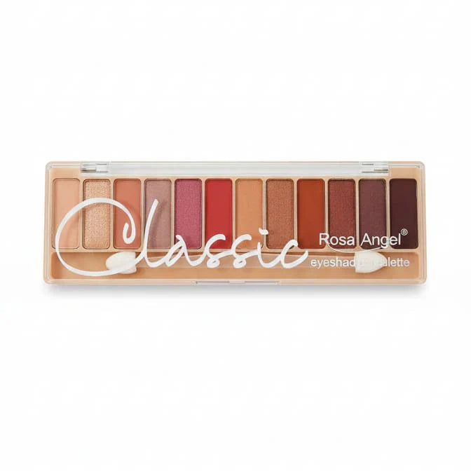 Classic Rosa Angel Eyeshadow Palette – 12 Highly Pigmented Matte & Shimmer Shades
