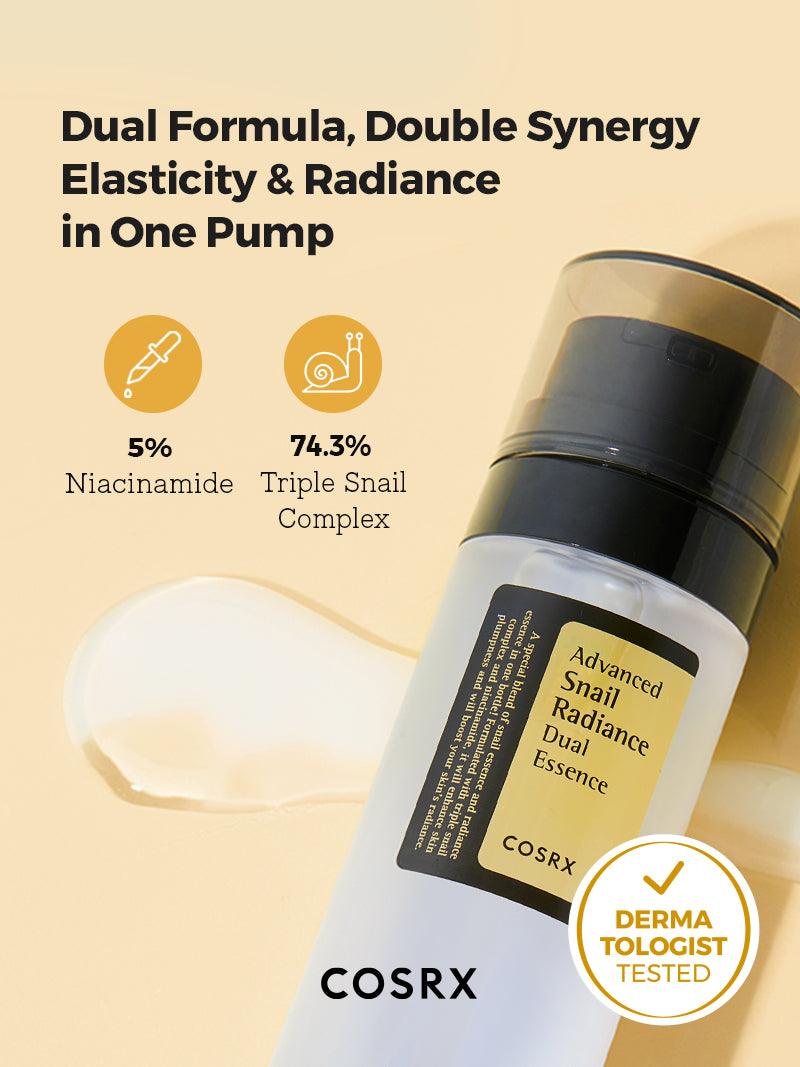 Cosrx Advanced Snail Radiance Dual Essence 80 ML - Makeup Stash Pakistan