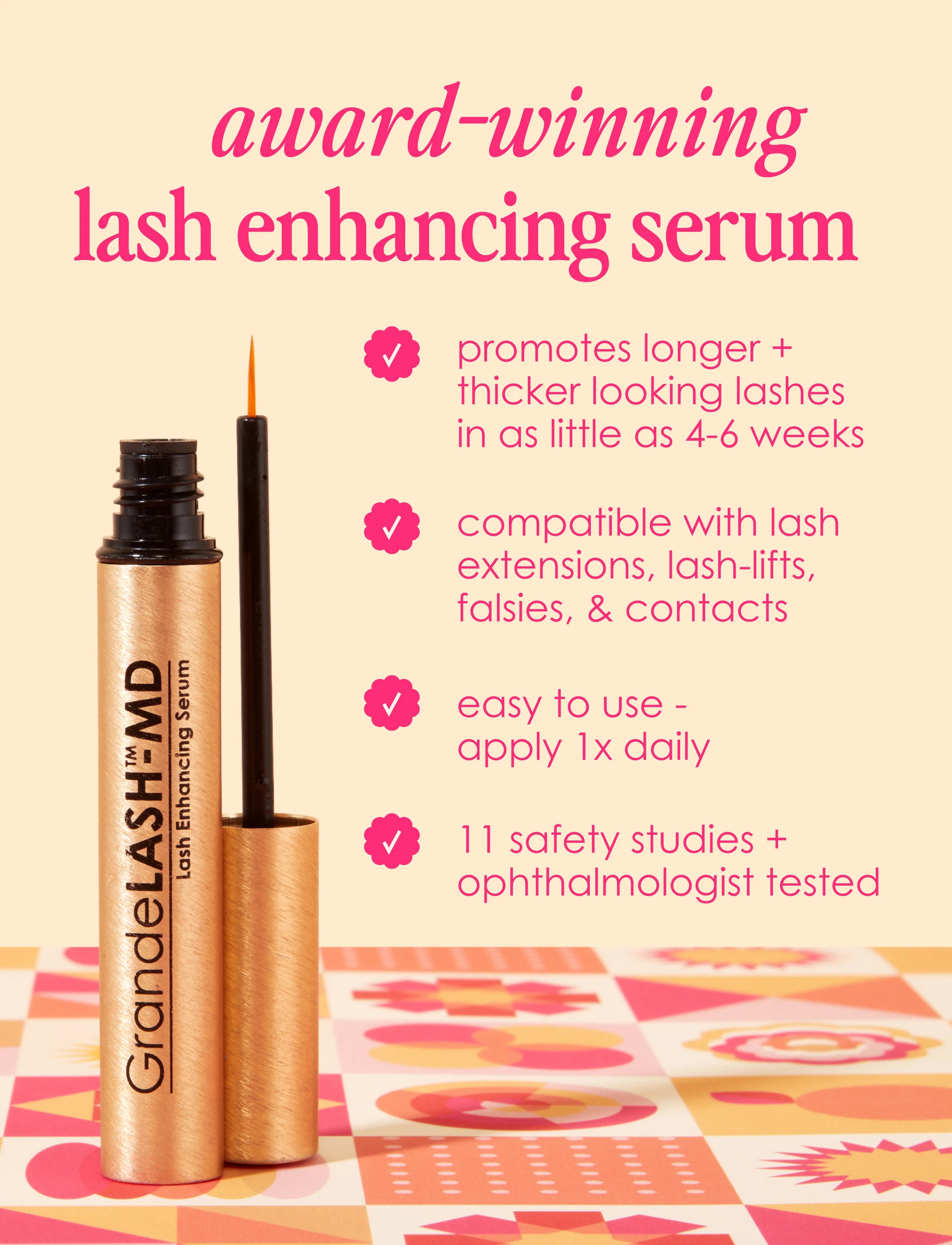 Grand Cosmetics GrandeLASH-MD Lash Enhancing Serum 0.7ml - Makeup Stash Pakistan