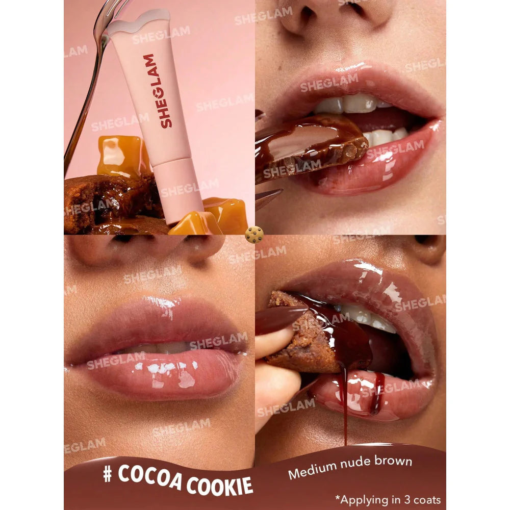 Sheglam Crystal Glaze Moisturizing Lip Care Cocoa Cookie-Makeup Stash Pakistan