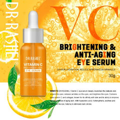 Dr Rashel Vitamin C Eye Serum, Eye Serum for Dark Circles, Under Eye Serum, Puffiness Treatment, Brightening Eye Serum, Anti Aging Eye Serum,Makeupstashpk