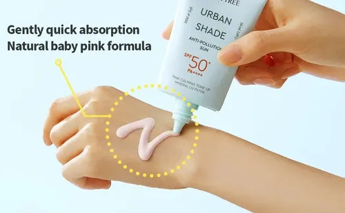 anti pollution sun cream, SPF sunscreen Korea, lightweight sunscreen, travel size sunscreen, UV protection cream, Korean skincare sunscreen, daily sunblock, sensitive skin sunscreen, mini sunscreen 10ml - Makeup Stash Pakistan