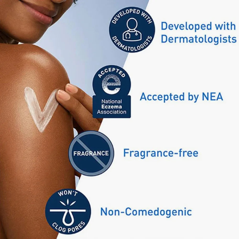 Daily Moisturizer, CeraVe Normal to Dry Skin, Ceramide Moisturizer, Hyaluronic Acid Lotion, Face and Body Lotion, Fragrance Free Moisturizer, Travel Size Moisturizer, Dermatologist Recommended Skincare, Hydrating Lotion , Makeustashpk