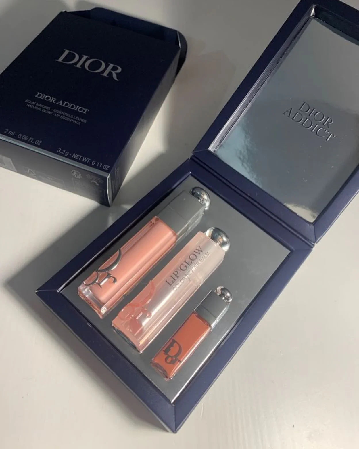 Dior 3 In 1 Lip Set – Luxury Lipstick, Gloss & Balm Collection