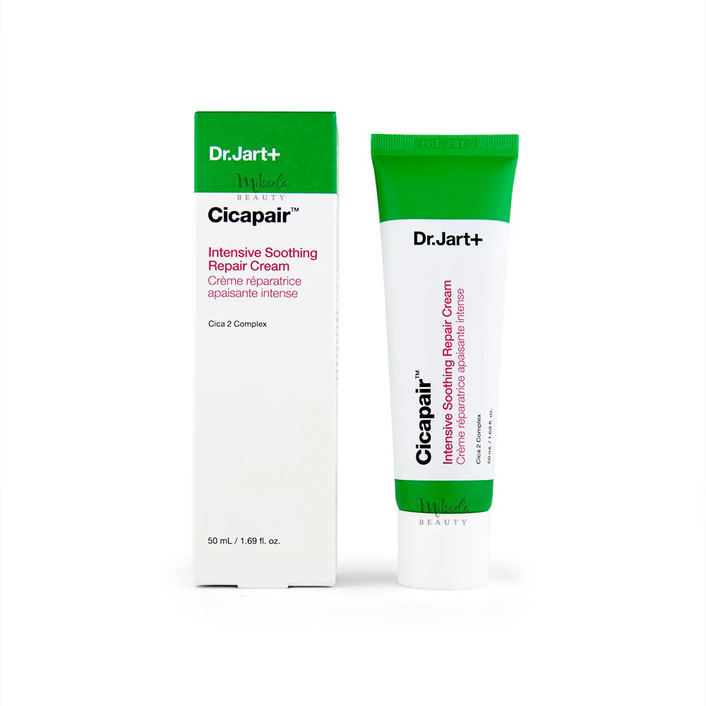 soothing repair cream, Centella asiatica moisturizer, redness relief cream, sensitive skin moisturizer, calming face cream, barrier repair cream, Korean skincare Cica, anti redness skincare, hydrating repair moisturizer, Dr.Jart Cicapair Intensive, skin soothing cream, irritated skin treatment cream - Makeup Stash Pakistan