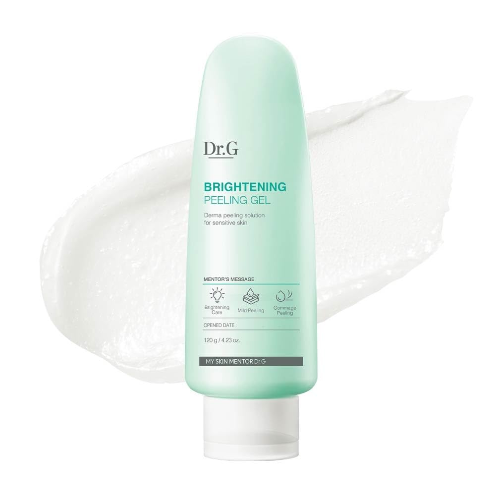 Dr. G,Brightening,Peeling Gel,Gentle Exfoliator,Face Scrub,Radiant Skin,Makeupstashpk