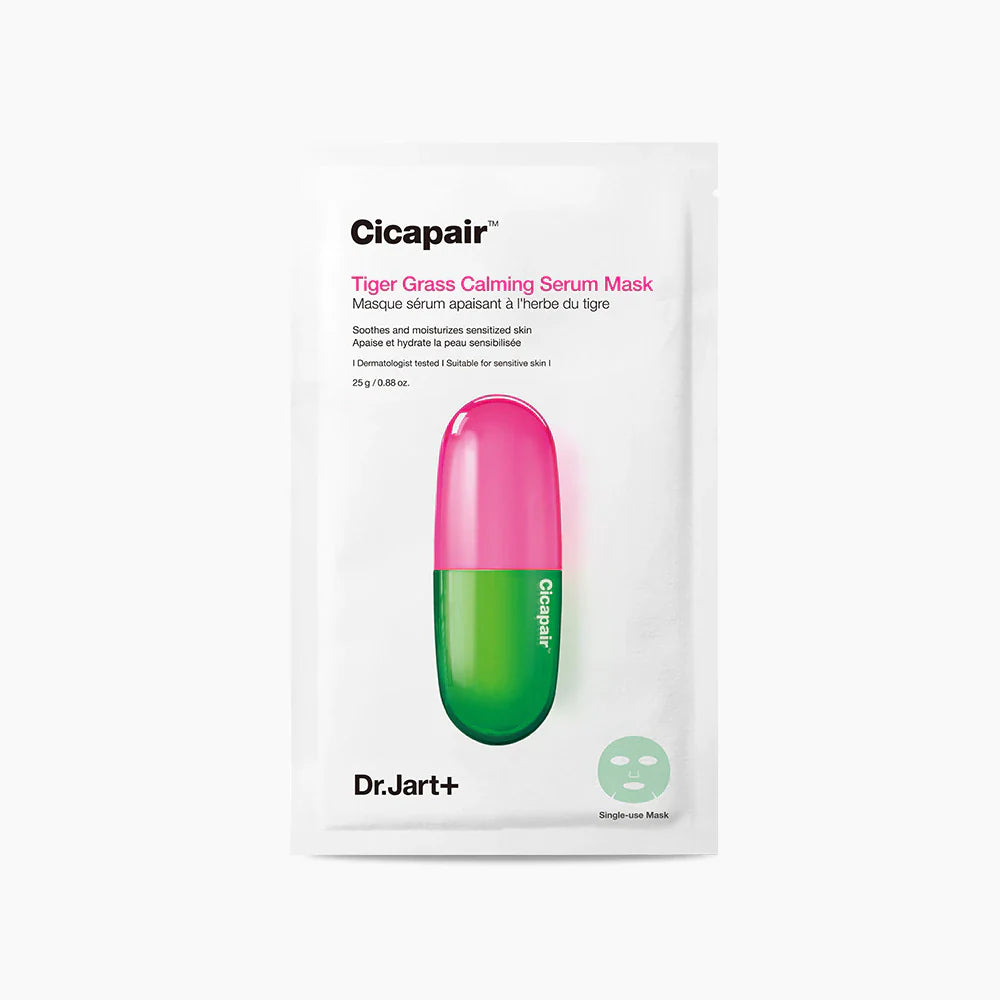 tiger grass mask, calming sheet mask Korea, centella mask set, sensitive skin mask, acne soothing mask, Korean sheet mask bundle, hydrating face mask, redness relief mask - Makeup Stash Pakistan