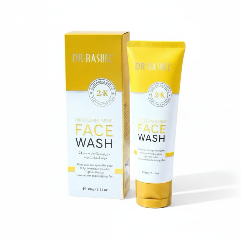 Anti-Aging Face Wash , Brightening , Firming Cleanser , Daily Facial Cleanser , Glowing Skin Face Wash , Gold Facial Wash , Makeupsatshpk