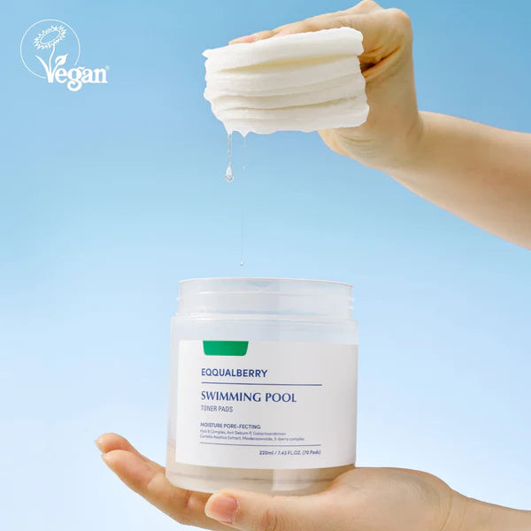 Eqqualberry - Swimming Pool Toner Pads 220ml - Makeup Stash Pakistan