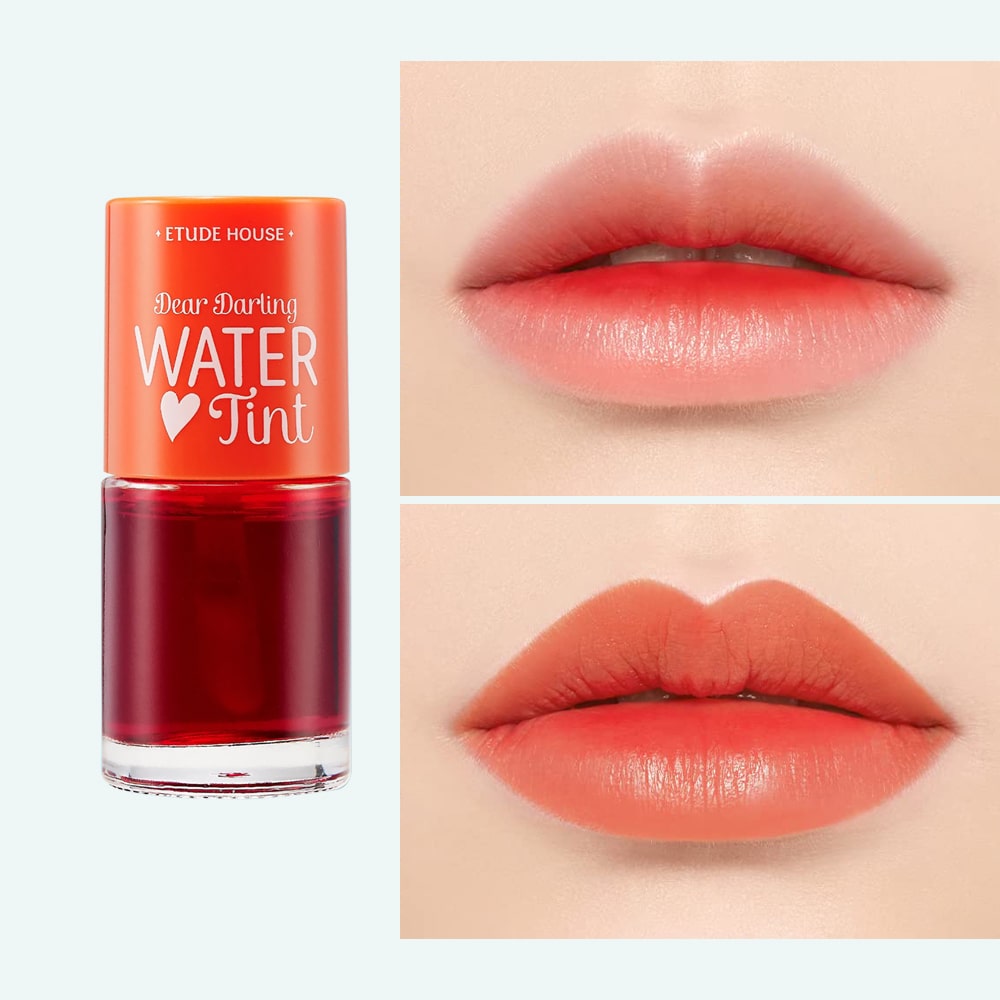 orange ade lip tint, korean lip tint, long lasting lip stain, k beauty lip tint, lightweight lip tint, gradient lips korea, natural lip stain, orange lip tint, etude house tint - Makeup Stash Pakistan