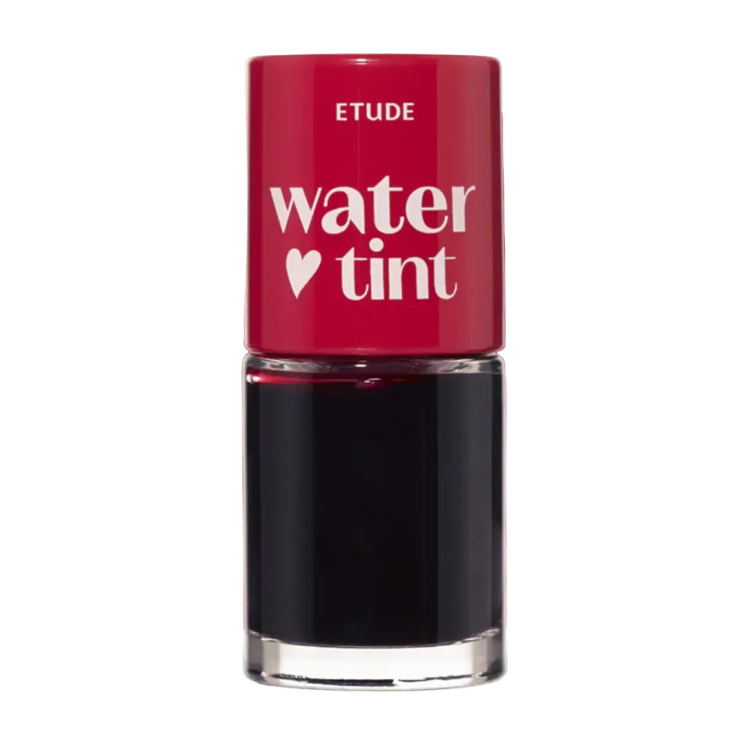 etude house water tint, red pomegranate ade, korean lip tint, deep red lip tint, long lasting lip stain, k beauty lip tint, gradient lips korea, natural lip tint, bold lip color, etude house tint - Makeup Stash Pakistan
