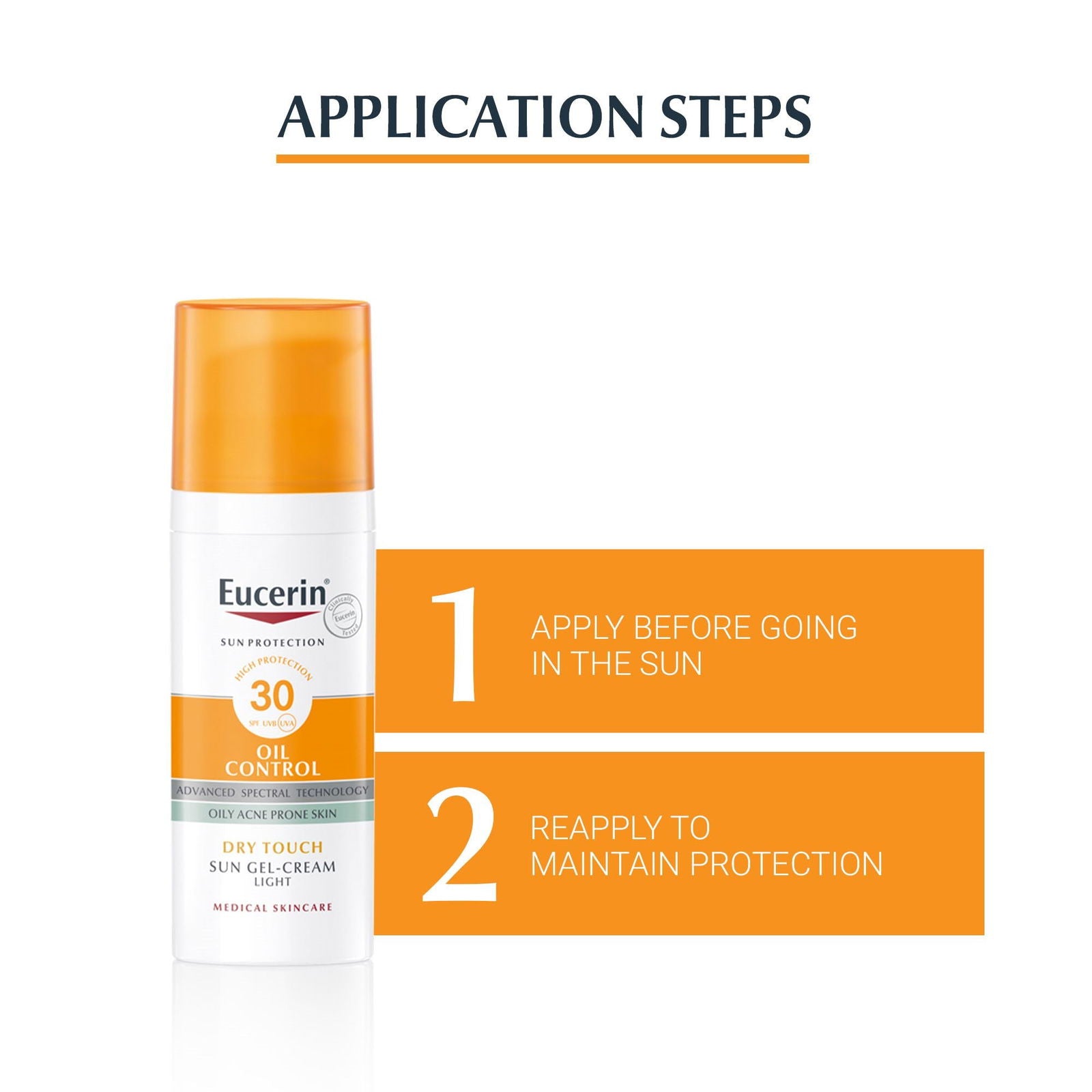 Eucerin Oil Control Dry Touch Sun Gel-Cream SPF 50 50 ML - Makeup Stash Pakistan