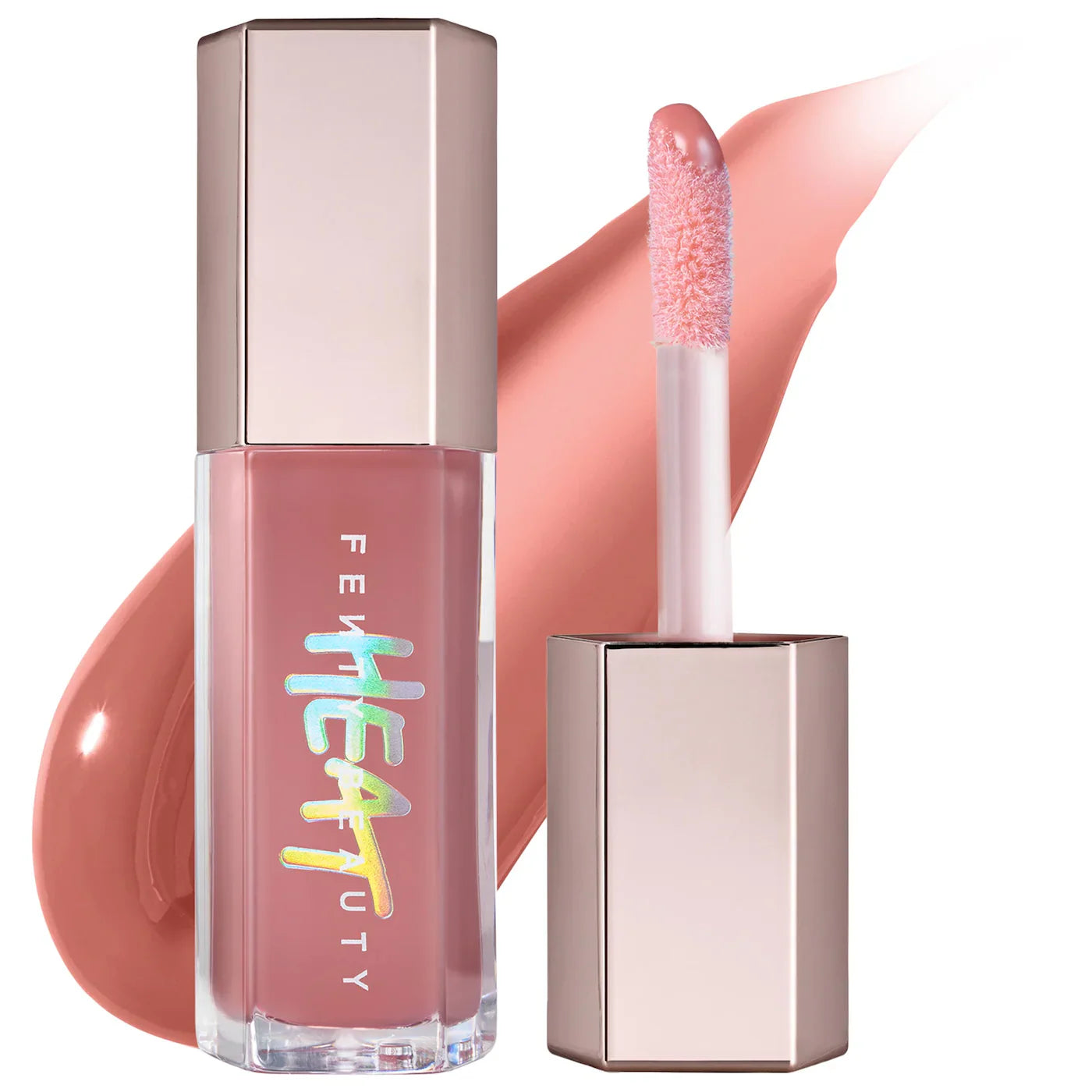 Fenty Beauty Gloss Bomb Heat Fussy Heat 02 Warm Rose Brown Lip Gloss Fenty Beauty Gloss Bomb Heat Fussy Heat 02 Warm Rose Brown Lip Gloss
