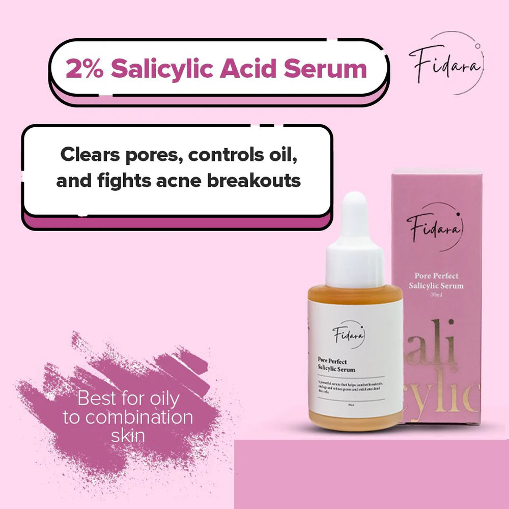 Fidara Beauty Pore Perfect Salicylic Acid Serum Makeuup Stash Pakistan