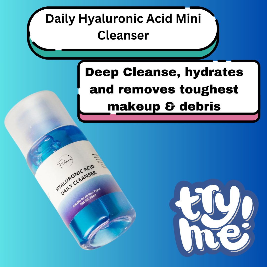 Fidara Beauty Hyaluronic Acid Daily Cleanser Mini - Makeup Stash Pakistan