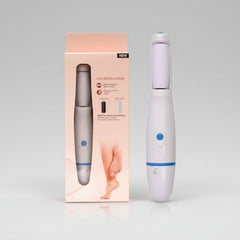 foot file electric, flawless pedi, foot care tool, heel repair, cracked heel remover, pedicure tool, dead skin remover, smooth feet device, rechargeable foot file, callus remover machine, foot care essentials - Makeup Stash Pakistan
