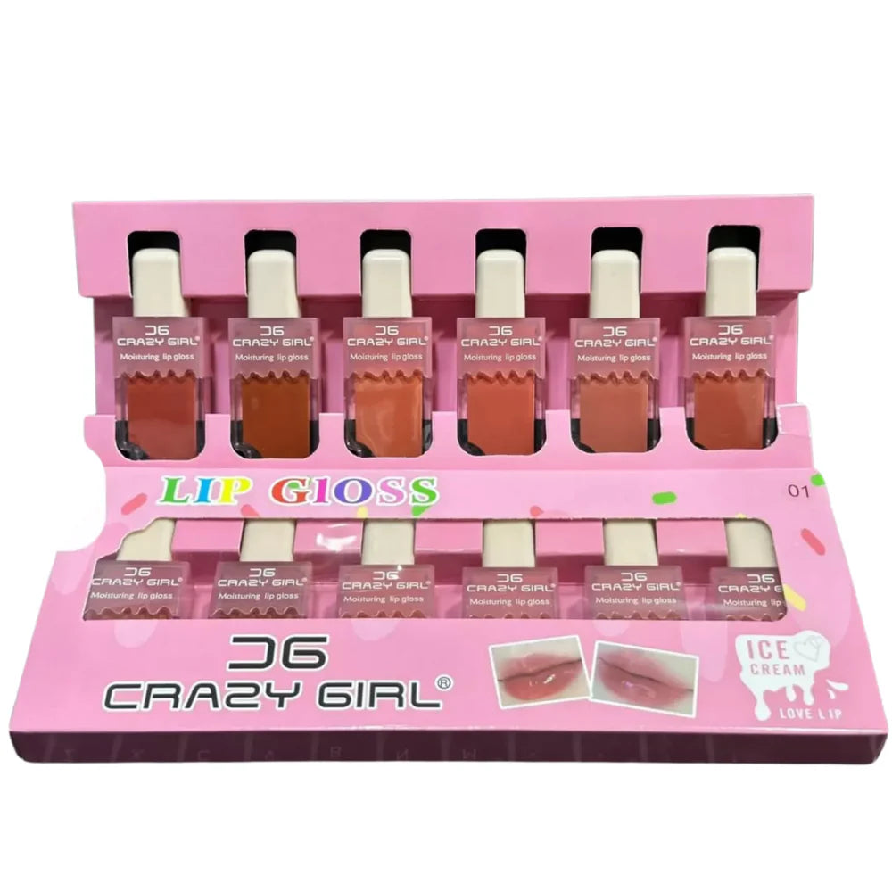 Crazy Girl 6 color Lip Gloss - Makeup Stash Pakistan