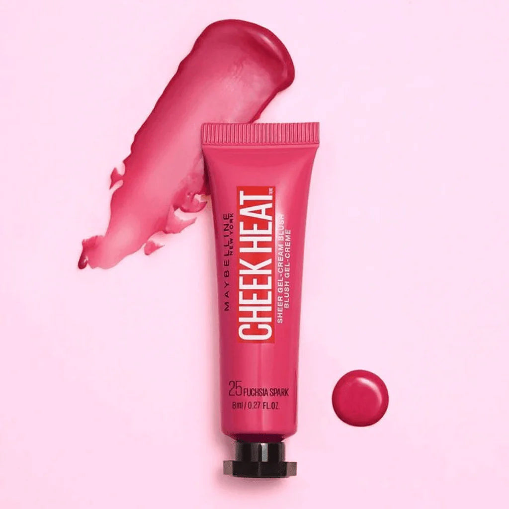 Maybelline Cheek Heat Gel Cream Blush - Fuchsia Spark | Makeupstash Pakistan