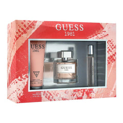 GUESS 1981 WOMEN EDT 3S SET (100ML+15ML+200ML LOTION) - Makeup Stash Pakistan