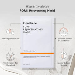 Genabelle PDRN mask, hydrating sheet mask, skin repair mask, Korean sheet mask, glow boosting mask, anti aging face mask, PDRN skincare, best hydrating face mask, Makeupstashpk