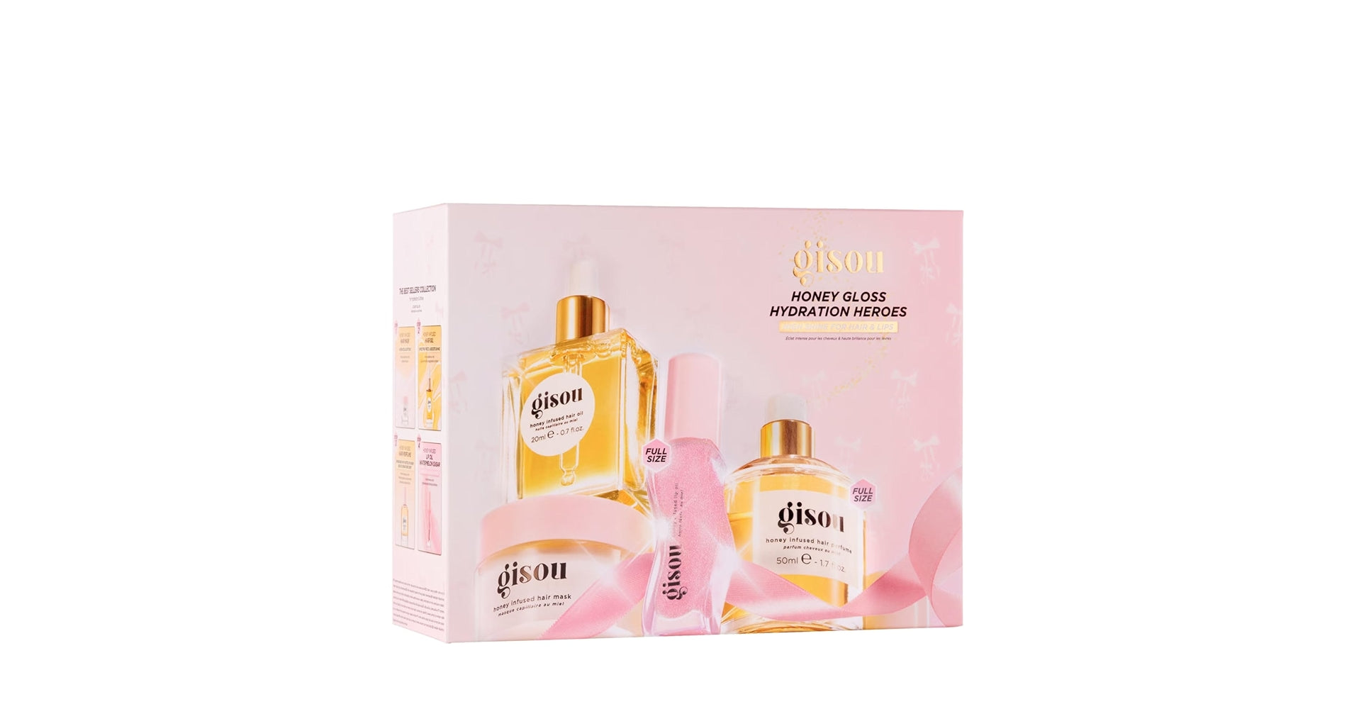 Gisou Honey Gloss Hydration Heroes Set – Deeply Nourishing & Shine-Enhancing Hair Care Duo